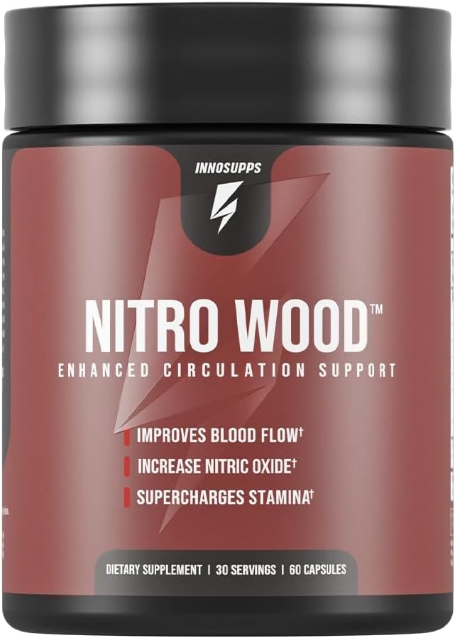 Inno Supps Nitro Wood Enhanced Circulation, Reduced Swelling & Stamina Support
