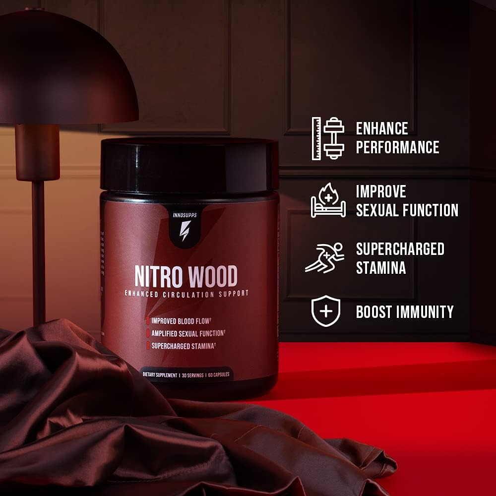 Inno Supps Nitro Wood Enhanced Circulation, Reduced Swelling & Stamina Support